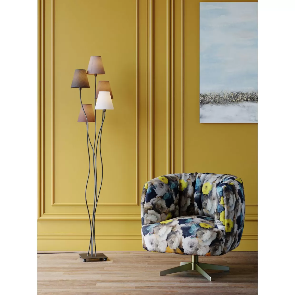 KARE Design Steh & Bodenleuchten | Stehleuchte Flexible Mocca Cinque