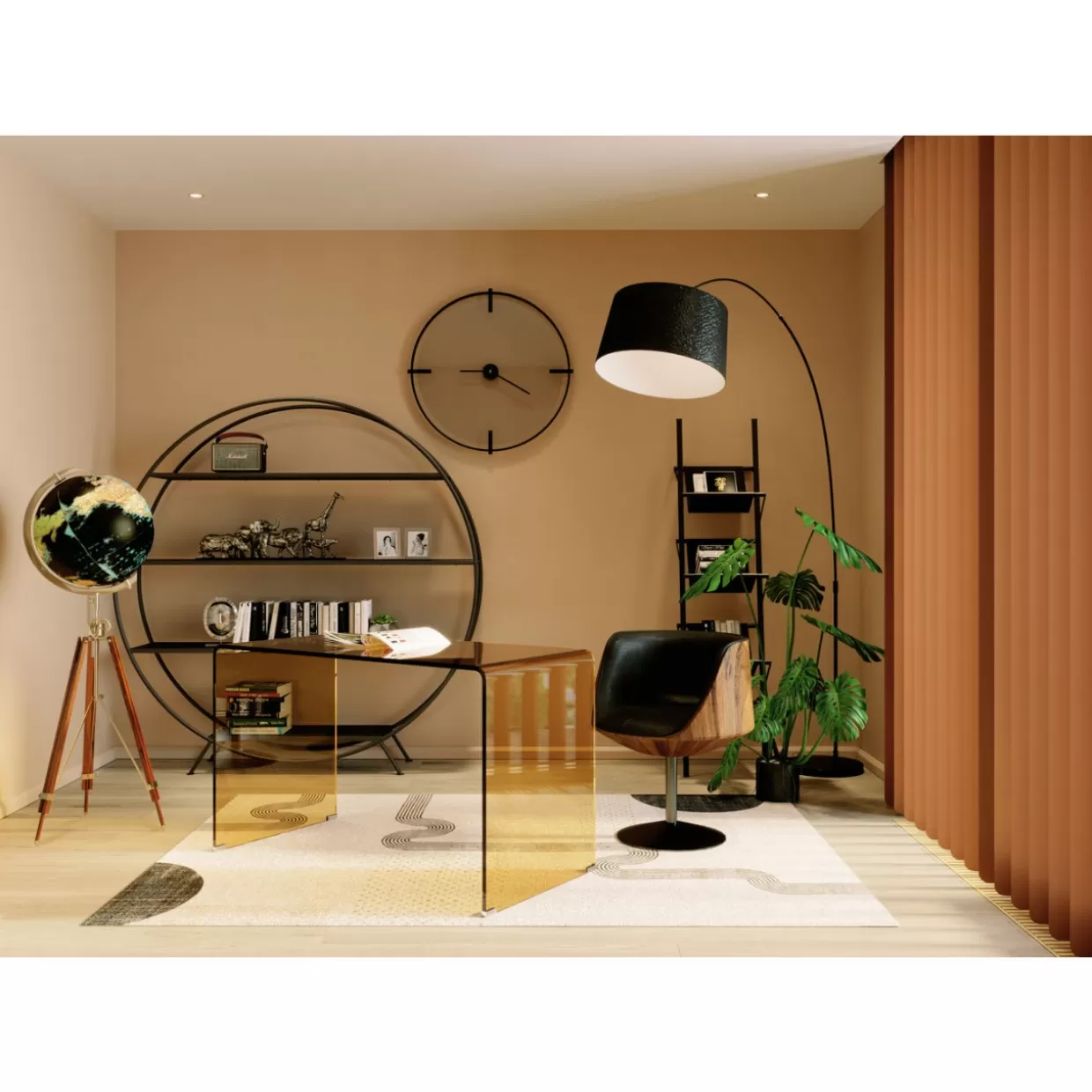 KARE Design Steh & Bodenleuchten | Stehleuchte Gooseneck Black