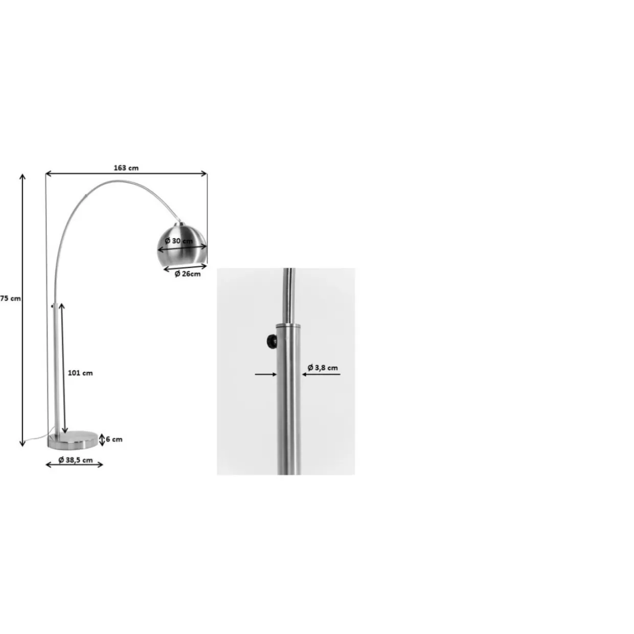 KARE Design Steh & Bodenleuchten | Stehleuchte Lounge Small Deal Eco Matt Schwarz 175