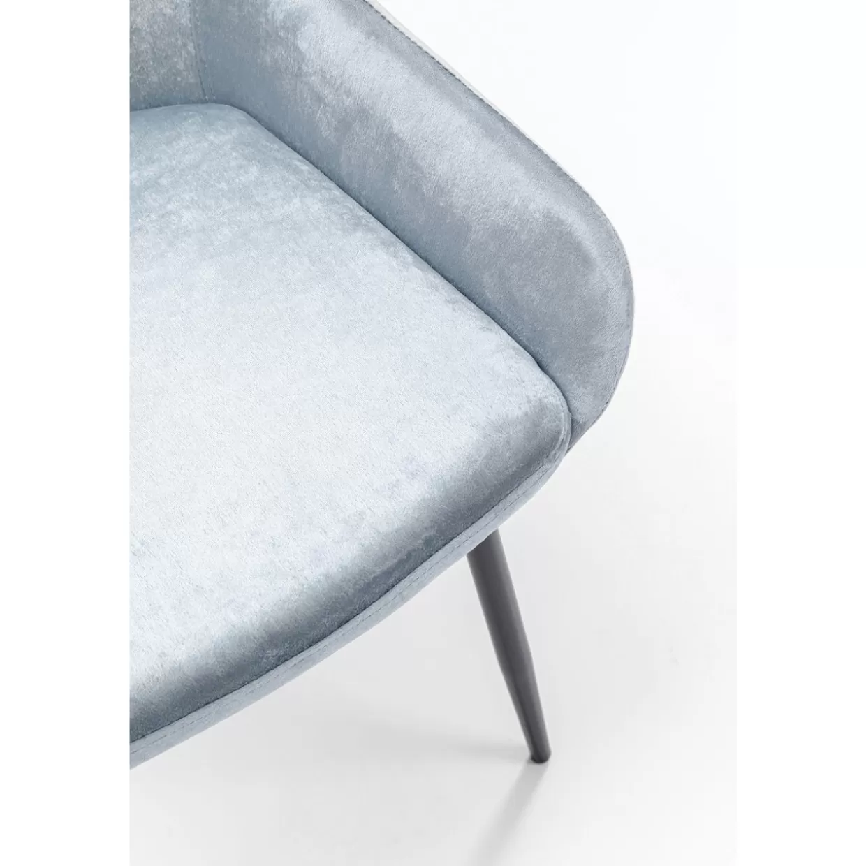 KARE Design - Sedia East Side in Tessuto Grigio Antracite con Struttura Moderna