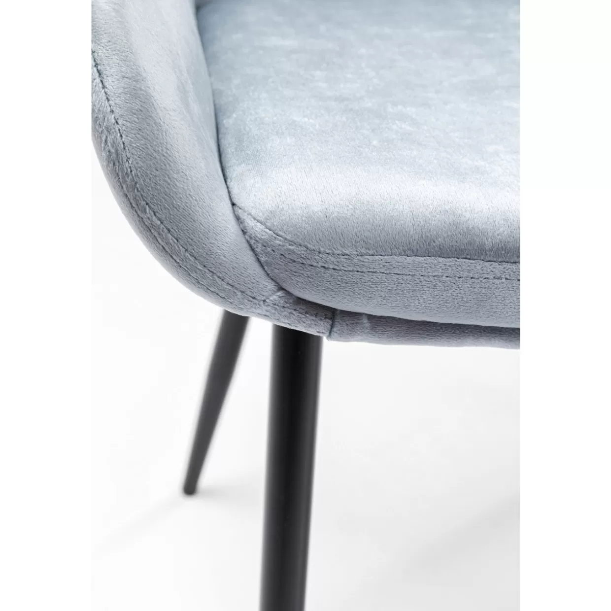 KARE Design - Sedia East Side in Tessuto Grigio Antracite con Struttura Moderna