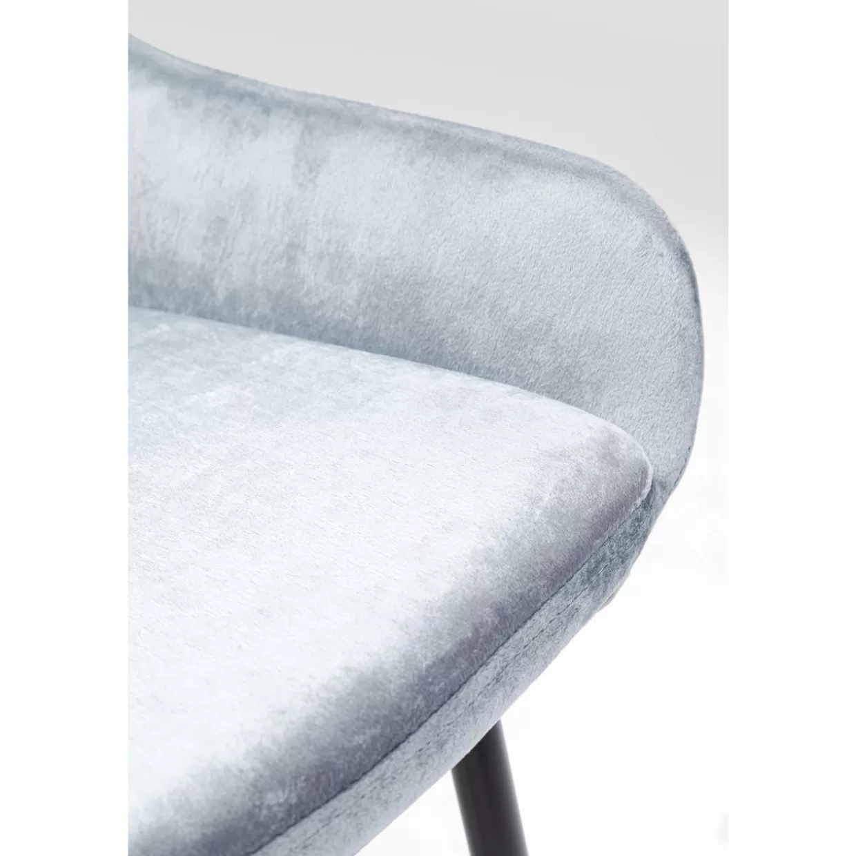 KARE Design - Sedia East Side in Tessuto Grigio Antracite con Struttura Moderna