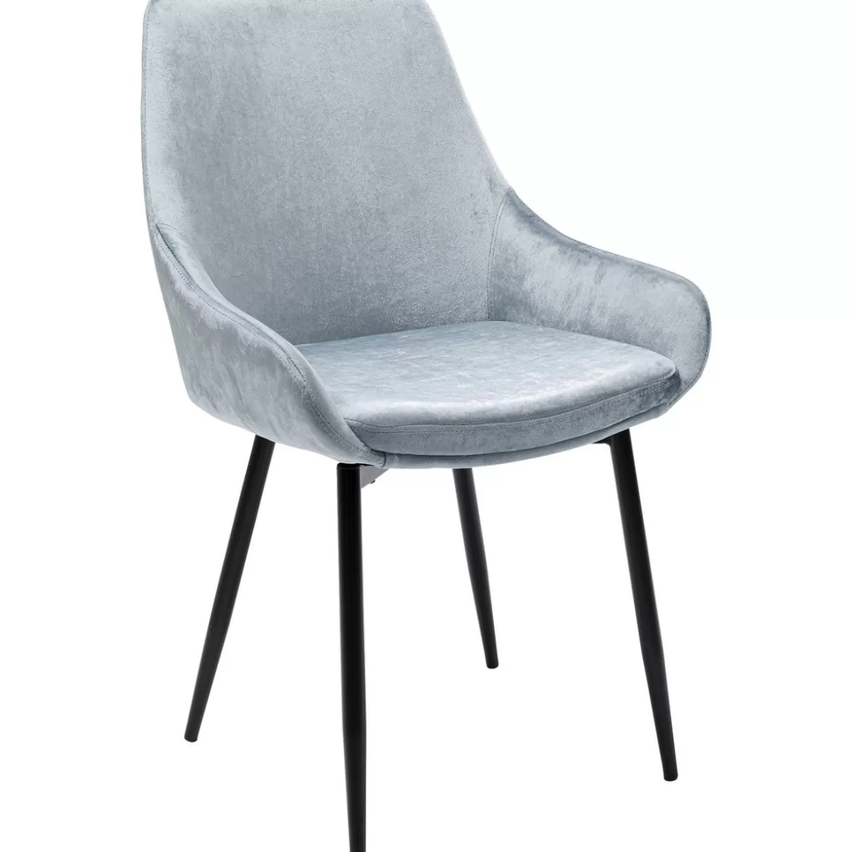 KARE Design - Sedia East Side in Tessuto Grigio Antracite con Struttura Moderna