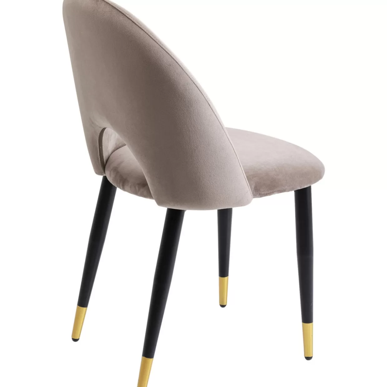 KARE Design Coppia Sedie Eleganti | Modello Iris in Velluto Grigio Taupe