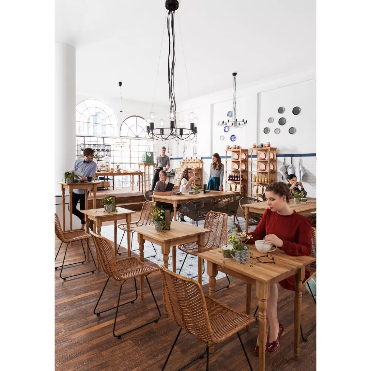 KARE Design - Poltrona Moderna Ko Lanta con Rivestimento in Fibra Naturale, Sedia Comoda per Arredamento Contemporaneo