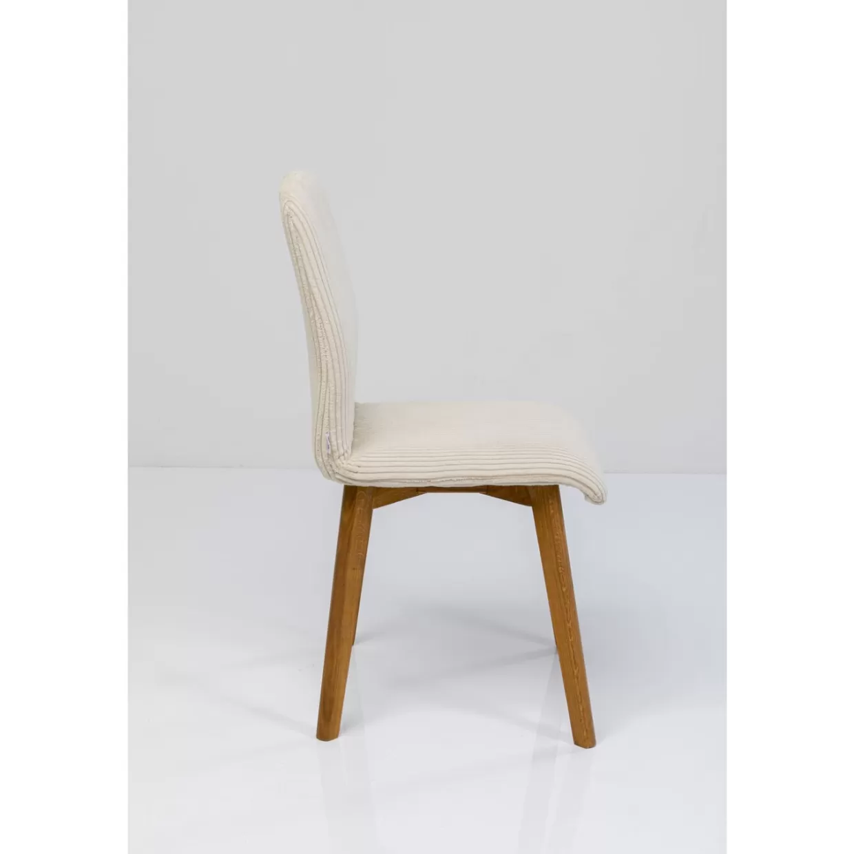 Sedia Lara in Cord Creme – Design Accogliente by KARE