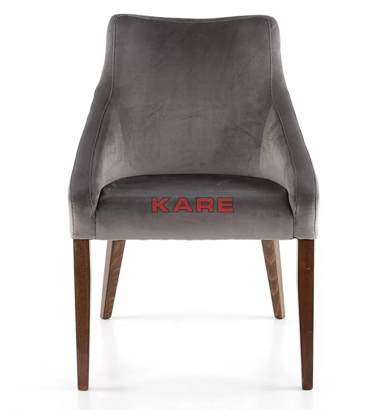 Eleganti sedie in velluto grigio di KARE Design - Comfort moderno per arredamento raffinato
