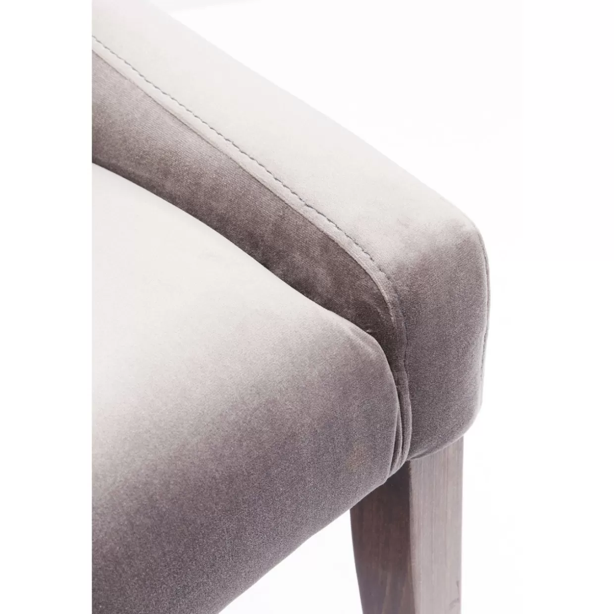 Eleganti sedie in velluto grigio di KARE Design - Comfort moderno per arredamento raffinato