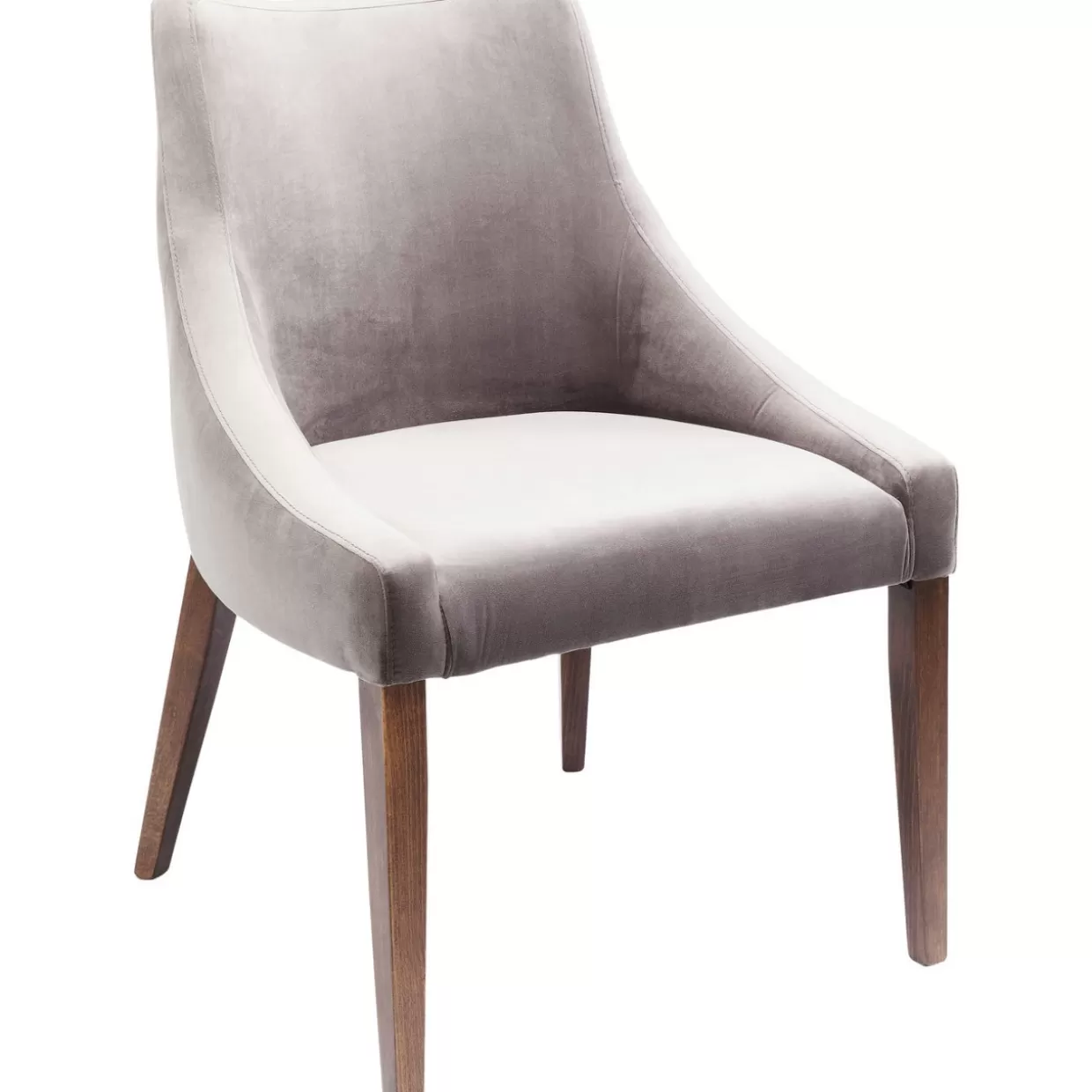 Eleganti sedie in velluto grigio di KARE Design - Comfort moderno per arredamento raffinato
