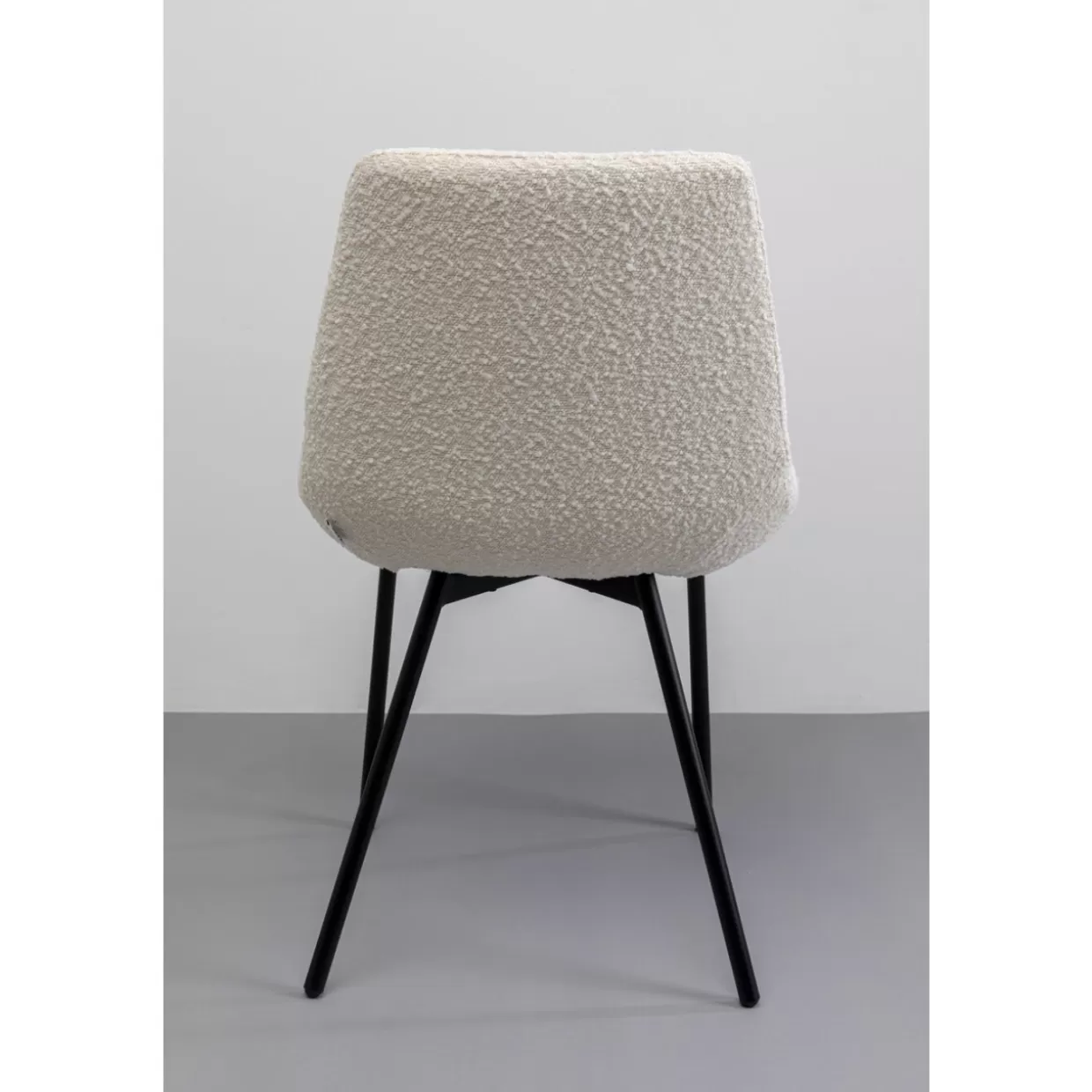 Sedia West Side Bouclé Crema - Design Iconico KARE per Arredi Contemporanei