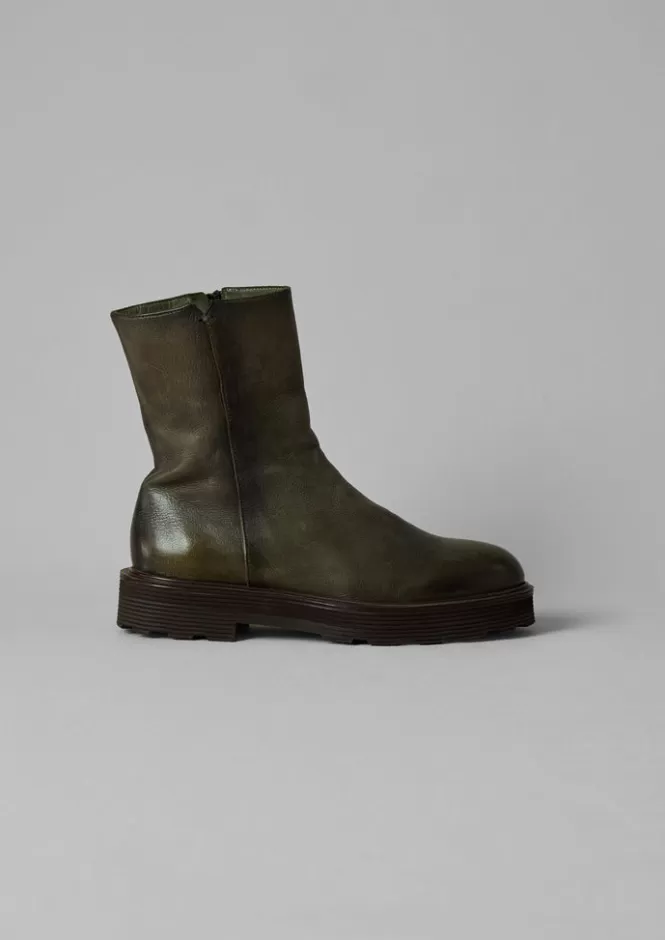Stivali Alti in Pelle Sturlini Donna - Stivaletti Eleganti con Tacco Comodo Autunno/Inverno