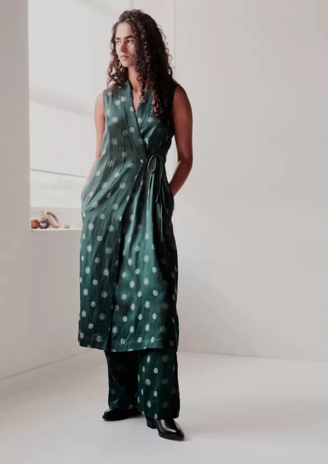 Abito Jacquard Donna Sole Luna - Stile Bohemien con Ricami Artigianali, Disponibile per Acquisto Online