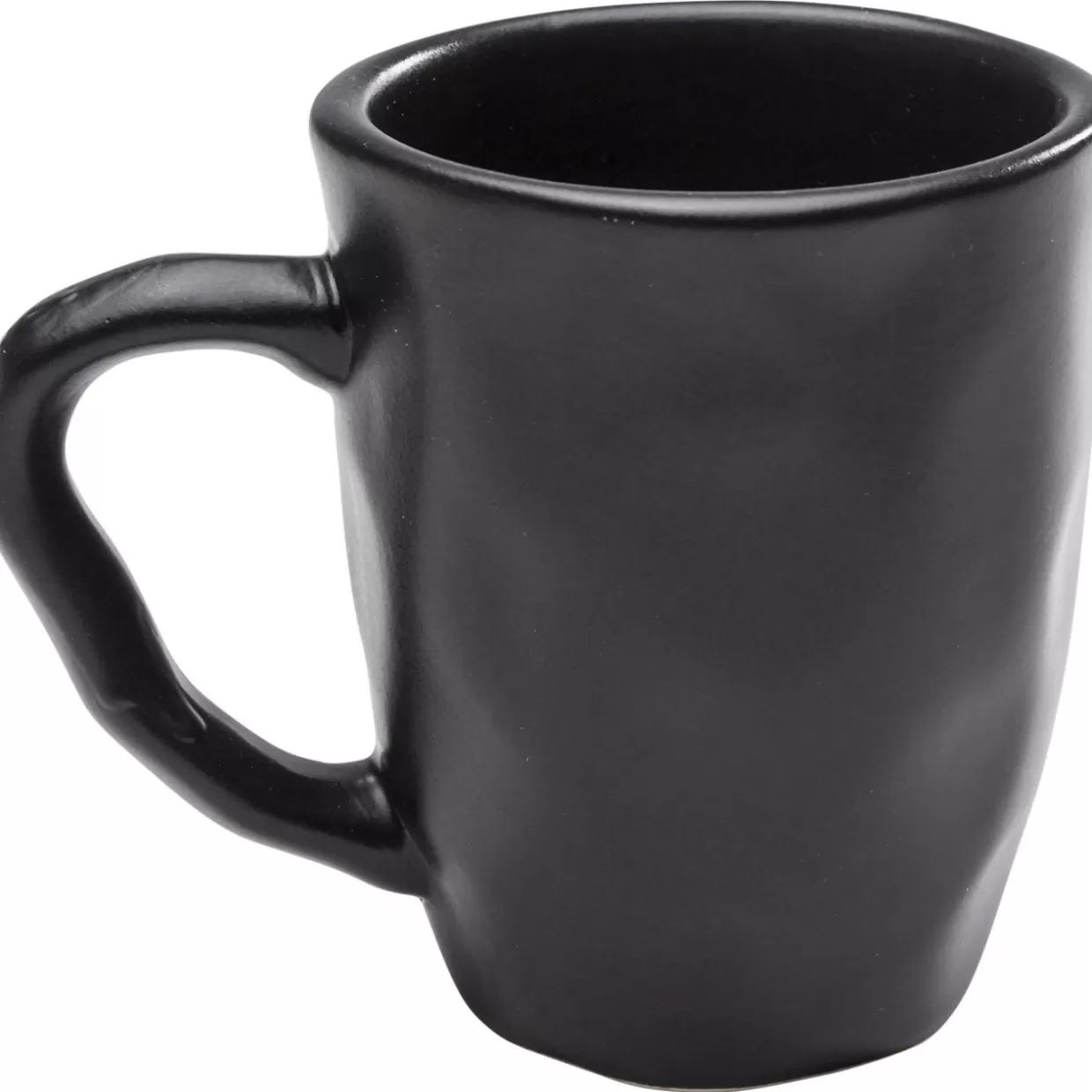 Tazza Eco-Friendly in Nero Opaco - Stoviglie Artigianali KARE Design con Accessori per Tavola Coordinati