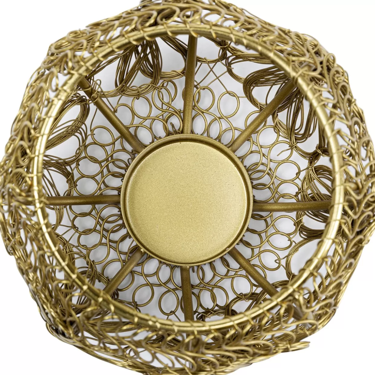 Portacandele decorativo Hayat in ottone lucidato - Accessorio per casa stile etnico, diam. 12 cm | Design esclusivo KARE