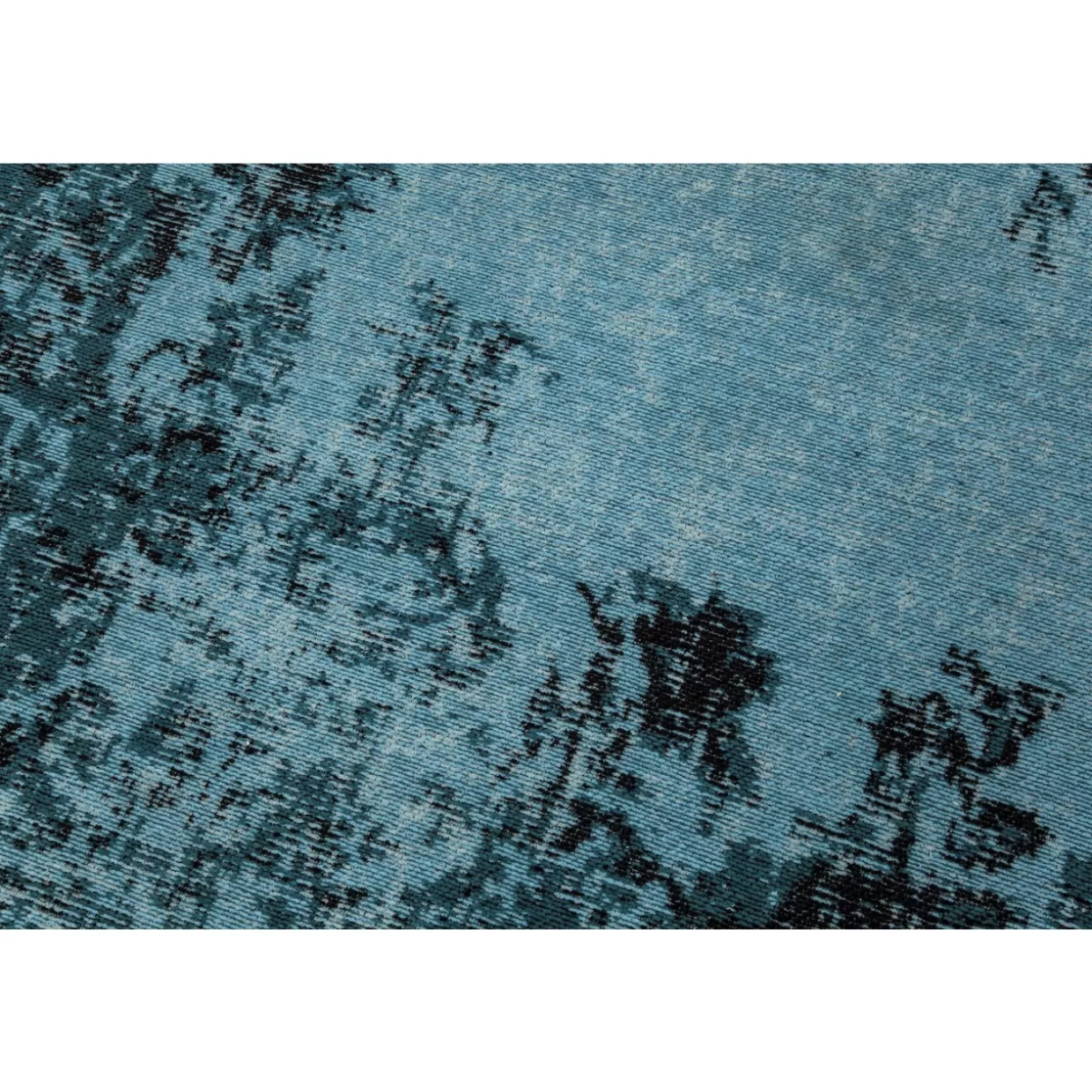 Tappeto Vintage Kelim Turchese KARE Design - 170x240 cm, Tappeto Decorativo per Soggiorno con Motivi Geometrici Pop 

：，