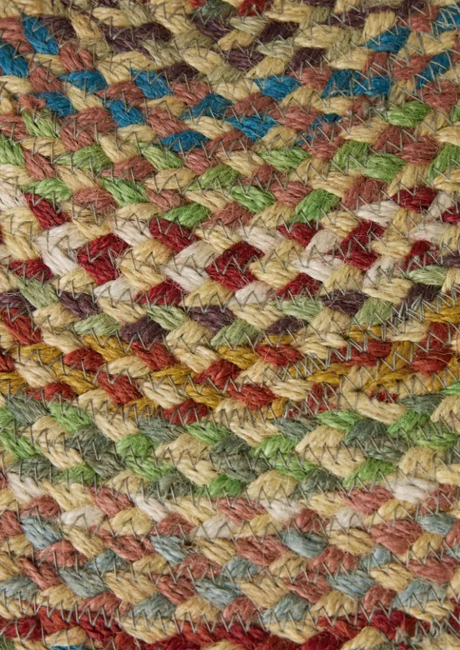 Zerbino Artigianale in Fibra di Juta Biologica - Intrecciato a Mano per Esterni, Design Naturale e Durevole - The Braided Rug Collection