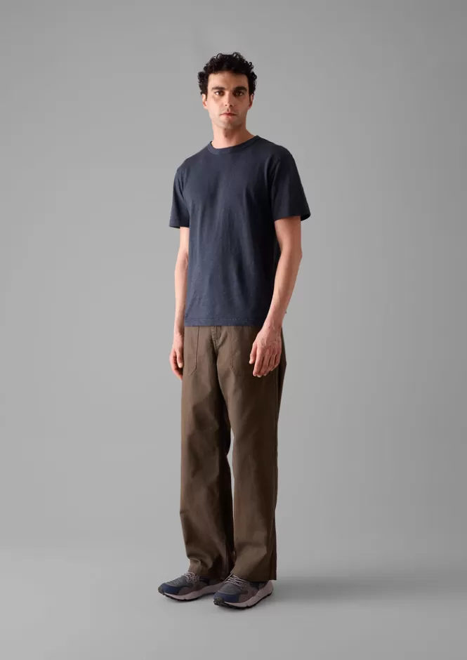 Fashion Theo Maglietta Manica Corta in Cotone Biologico Certificato - Abbigliamento Casual Eco-Friendly Confortevole e Stilistica - Ideale per la Stagione Calda - T-Shirt Unisex Minimalista per Look Quotidiani Sostenibili