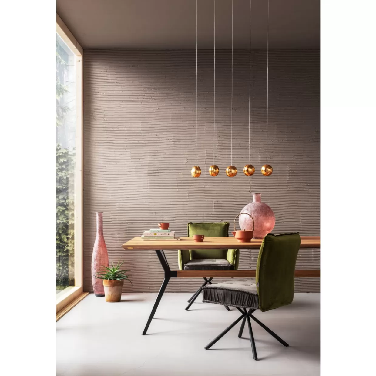 Tavolo Design Moderno in Quercia Naturale Downtown - 2,2m x 1m per Soggiorno, Arredamento Elegante con Finiture Premium | KARE Collezione 2024