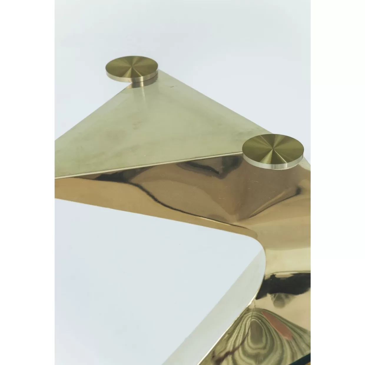 Tavolo Elegante Gloria Gold by KARE Design - 200x100 cm in Metallo Dorato con Piano Laccato, Design Esclusivo per Soggiorni di Lusso