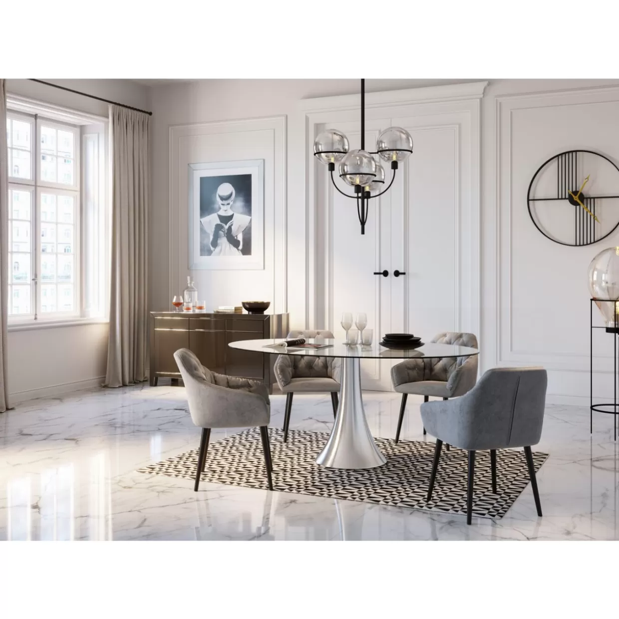 Tavolo Design Grande Possibilità 180x120 cm - Soluzione Versatile per Spazi Moderni | KARE Arredamenti Funzionali