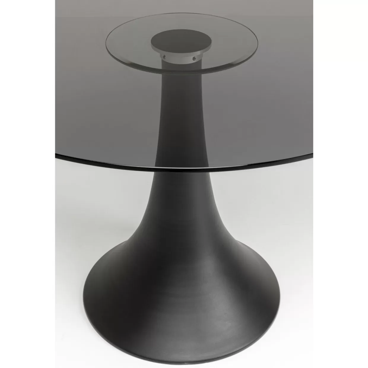 Tavolo Moderno KARE Design - Grande Versatilità con Vetro Fumé, Diametro 110cm