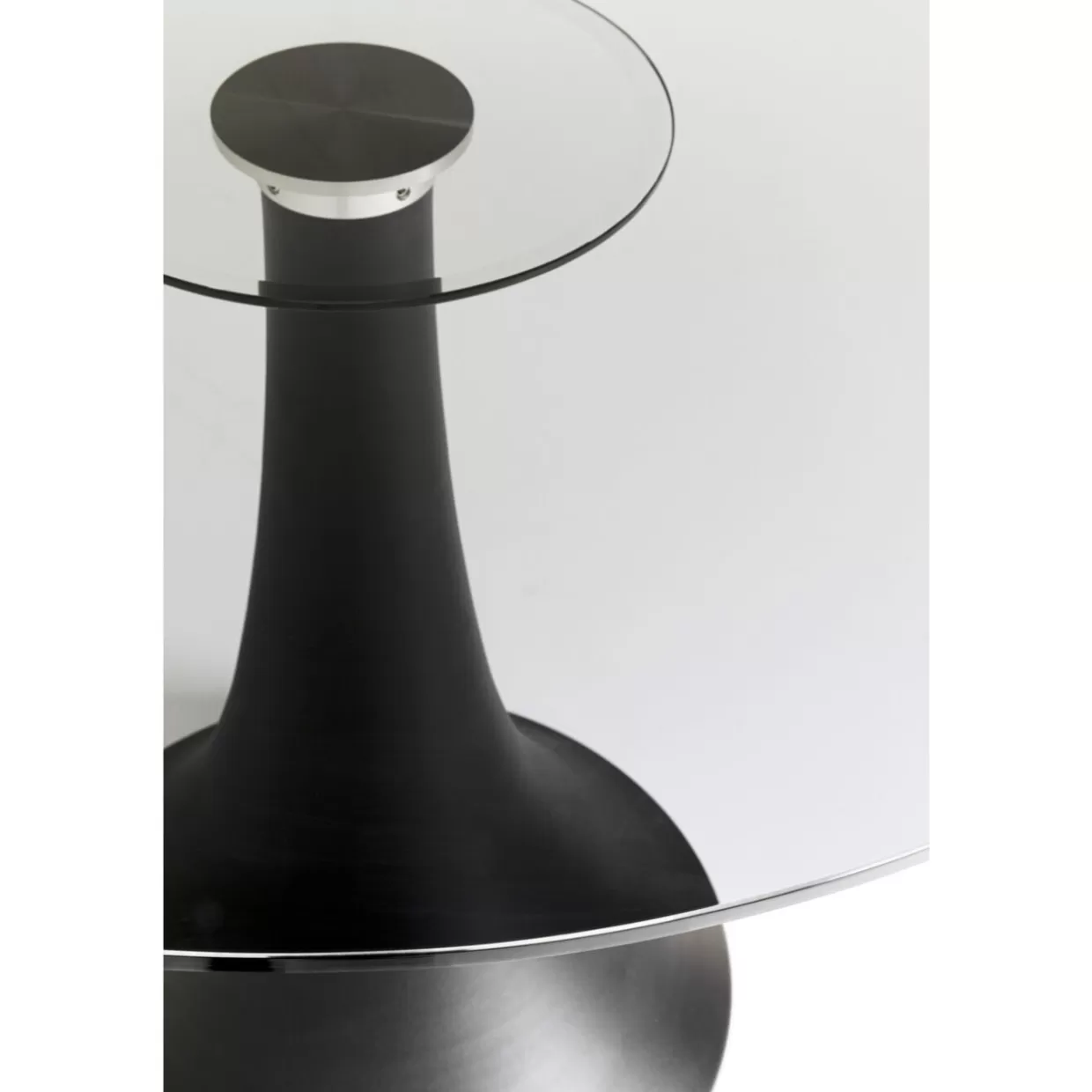 Tavolo Moderno KARE Design - Grande Versatilità con Vetro Fumé, Diametro 110cm