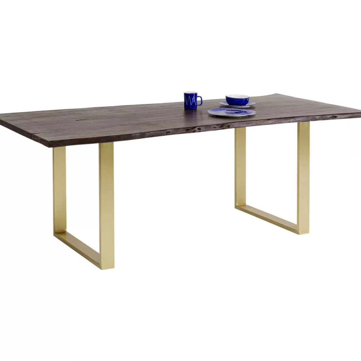 Tavolo Harmony Design KARE in Ottone Antico, Dimensioni 160x80 cm per Arredamento Moderno