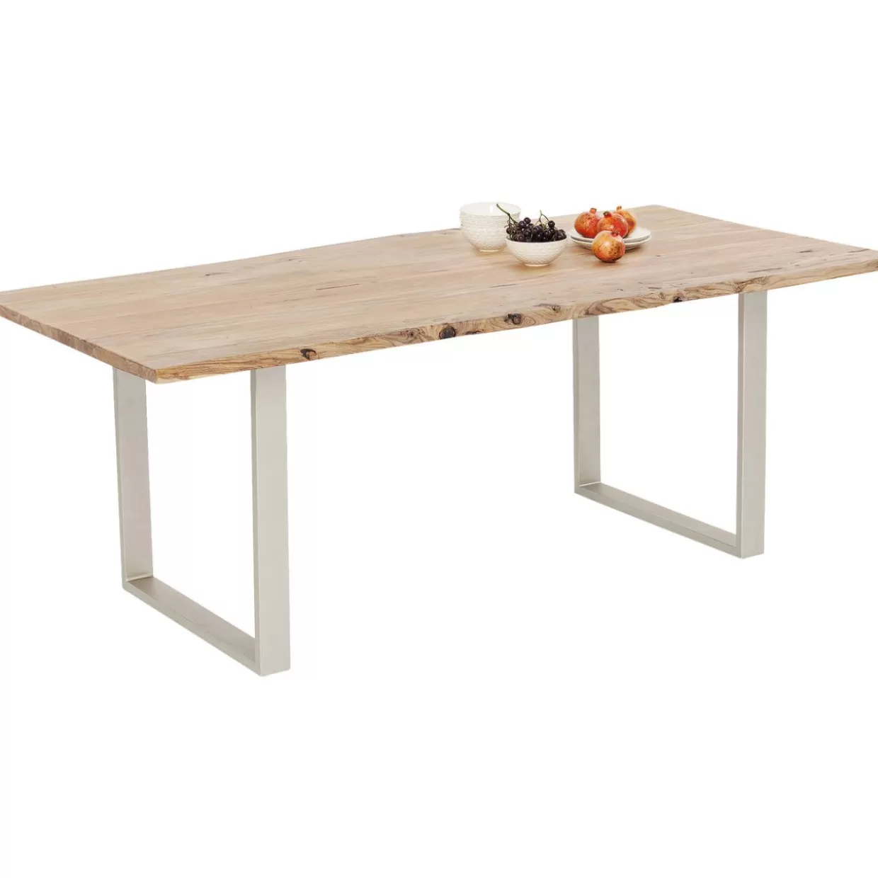 KARE Design - Tavolo Harmony Placcato Argento con Struttura Moderna, 180x90 cm per Arredi Eleganti