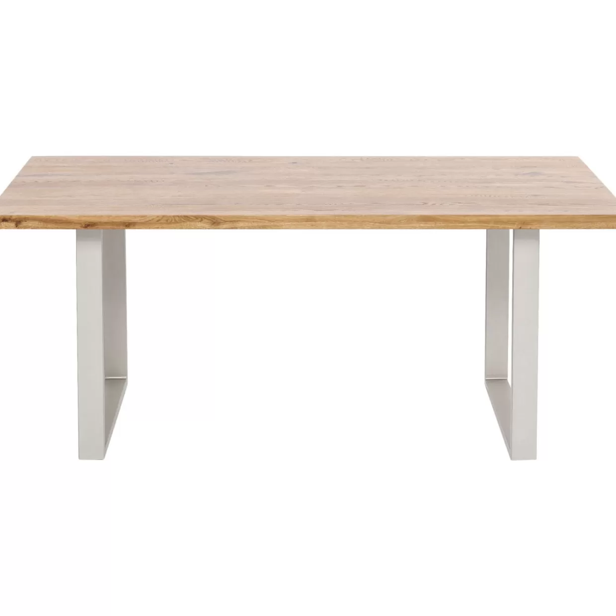 Tavolo Jackie Design Moderno in Legno di Quercia - Finitura Argentata, Dimensioni 160x80 cm per Ambienti Eleganti