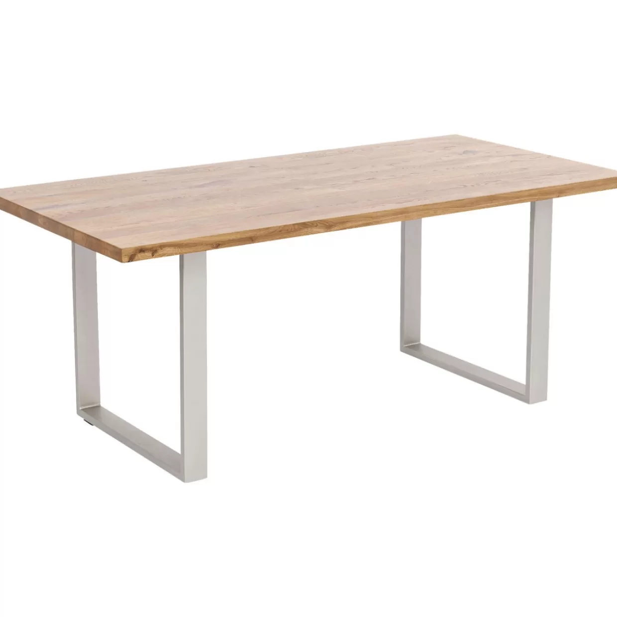 Tavolo Jackie Design Moderno in Legno di Quercia - Finitura Argentata, Dimensioni 160x80 cm per Ambienti Eleganti