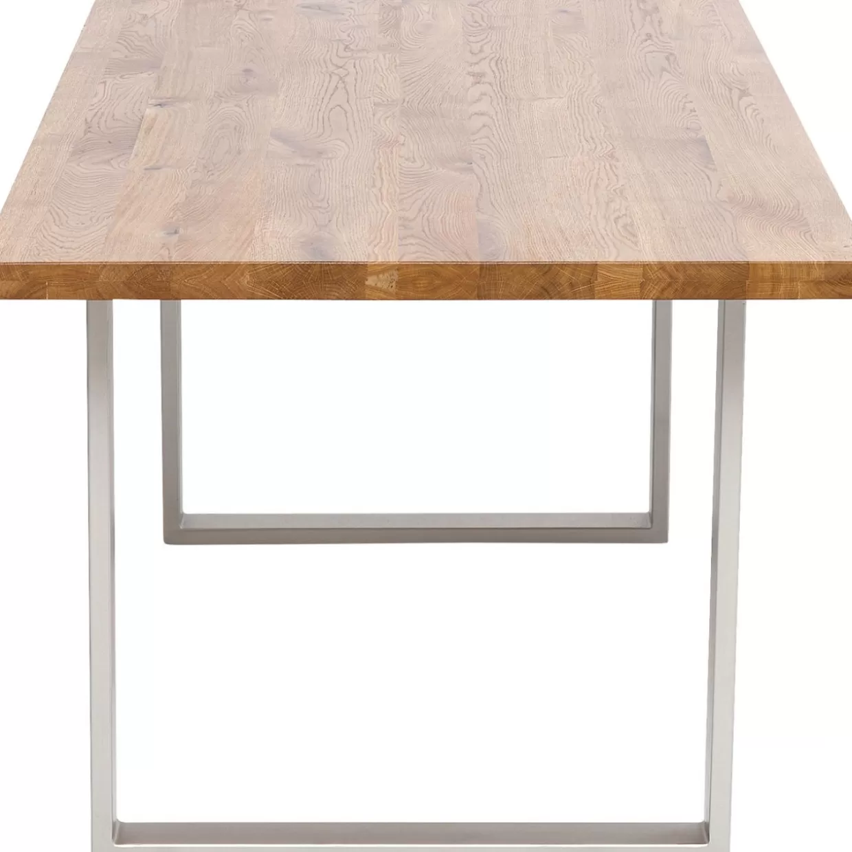 Tavolo Jackie Design Moderno in Legno di Quercia - Finitura Argentata, Dimensioni 160x80 cm per Ambienti Eleganti