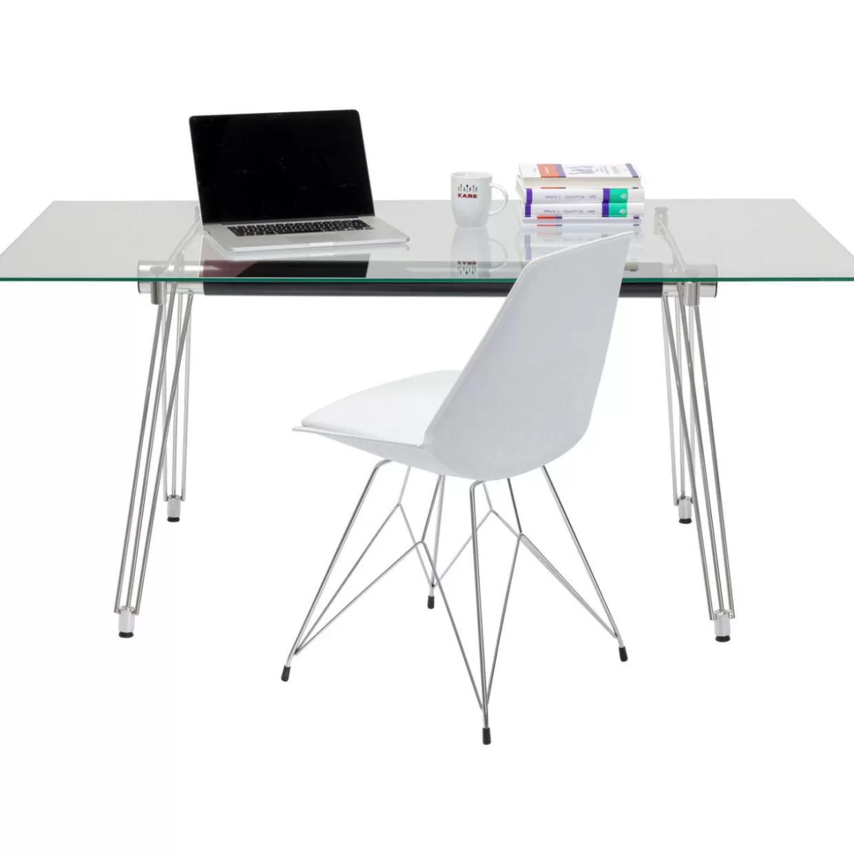 KARE Design Scrivania Ufficio Modello Officia ESG - Elegante tavolo 160x80 cm per arredamento contemporaneo