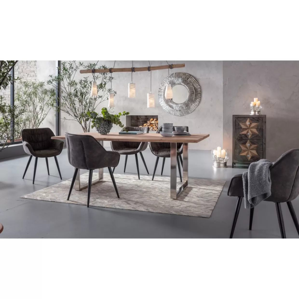 Tavolo design Symphony Chrom – Finitura cromata moderna con dimensioni 200x100 cm | Collezione esclusiva KARE