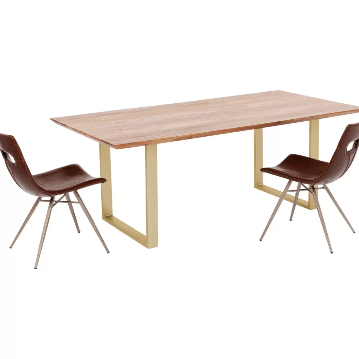 Tavolo design KARE Symphony in ottone - Dimensioni 200x100 cm per arredamento raffinato

(：