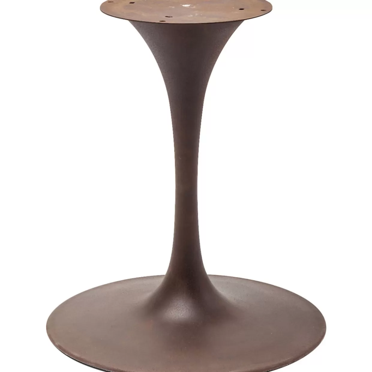 KARE Design - Tavolo Elegante con Base Invitation, Finitura Effetto Ruggine - Diametro 60 cm
