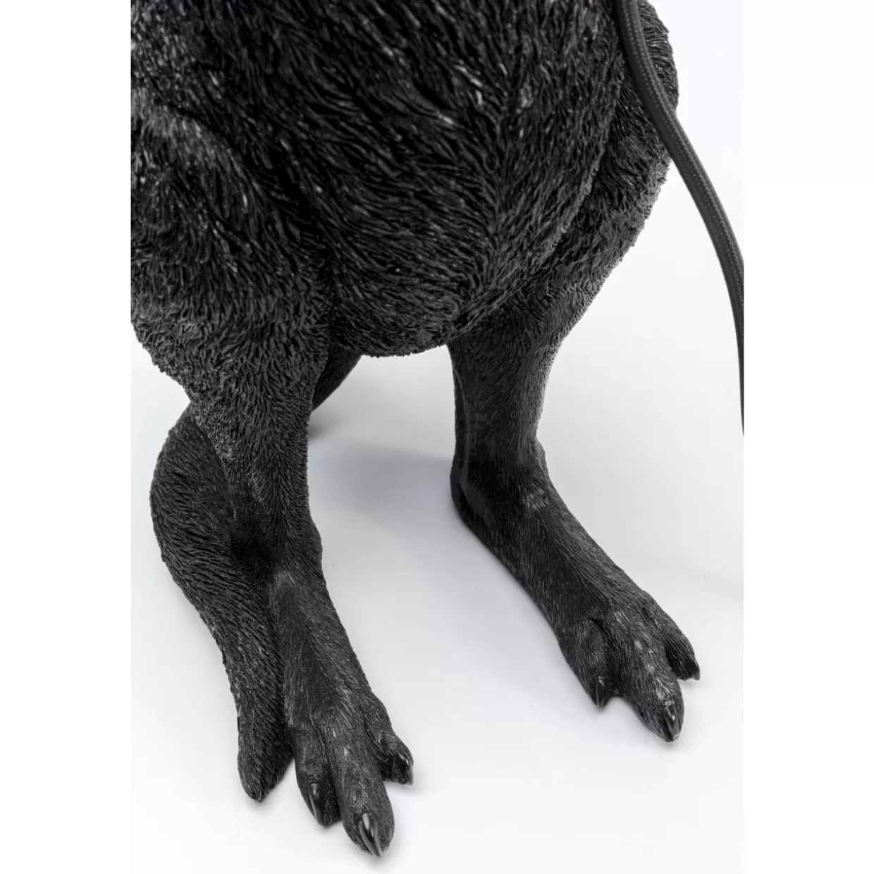 KARE Design Tischleuchten | Tischleuchte Animal Kangaroo Schwarz Matt 46Cm