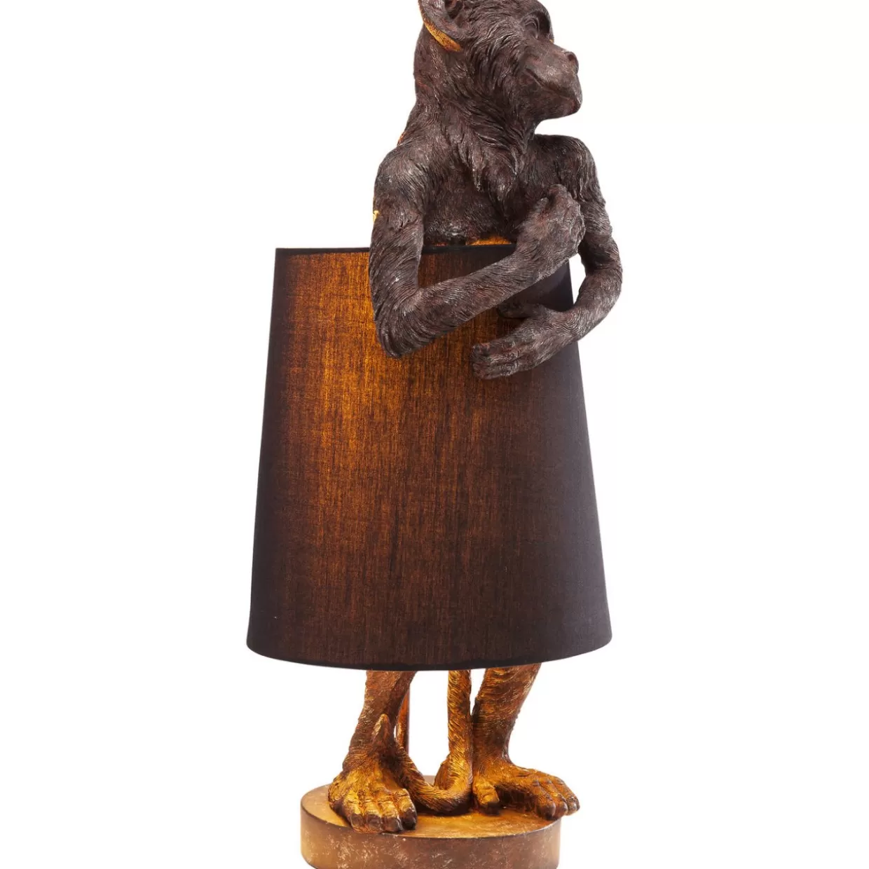 KARE Design Tischleuchten | Tischleuchte Animal Monkey Braun Schwarz