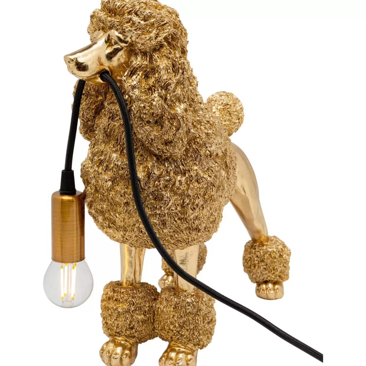 KARE Design Tischleuchten | Tischleuchte Animal Poodle Gold 32Cm