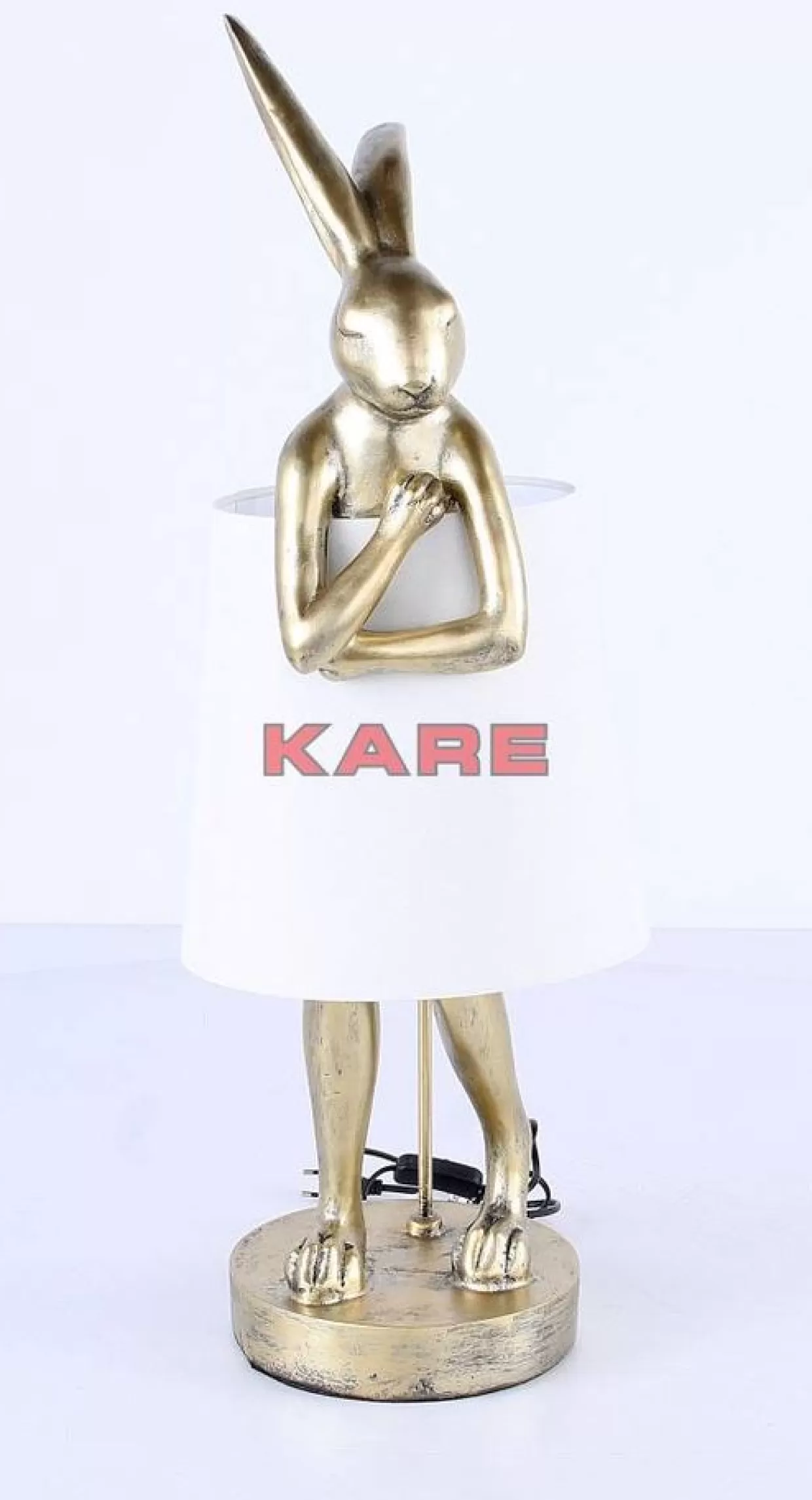KARE Design Tischleuchten | Tischleuchte Animal Rabbit Gold 88