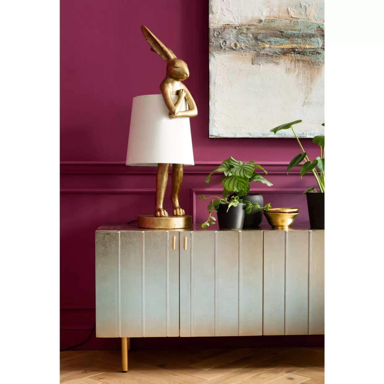 KARE Design Tischleuchten | Tischleuchte Animal Rabbit Gold 88