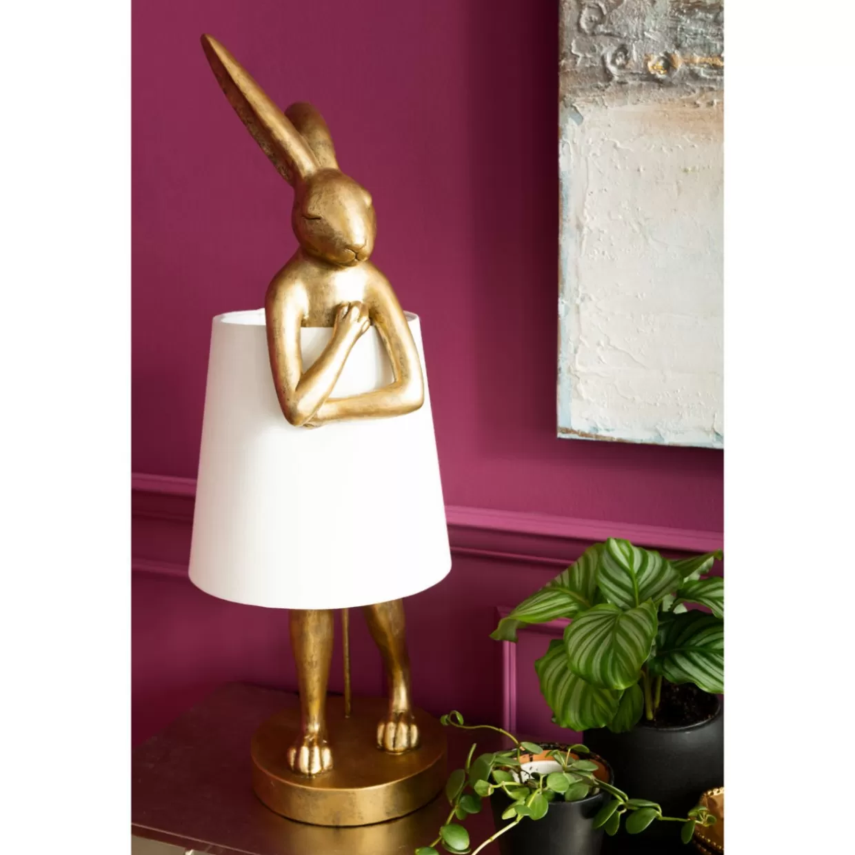 KARE Design Tischleuchten | Tischleuchte Animal Rabbit Gold 88