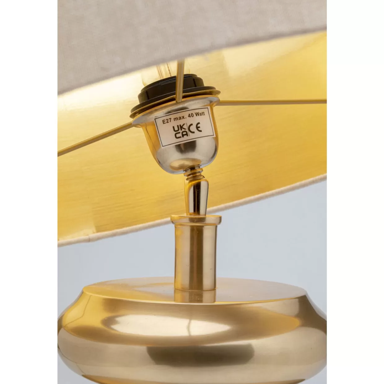 KARE Design Tischleuchten | Tischleuchte Barock Gold Beige 49Cm