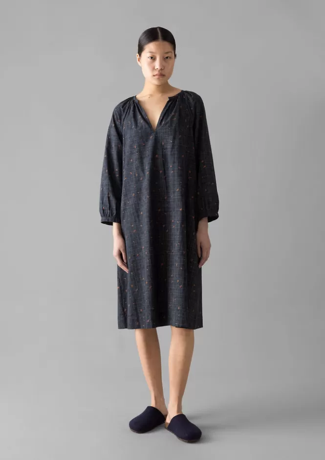 Abito da Notte Floreale con Stampa Artigianale - Intimo Femminile Elegante per Serate Relax e Indossare in Casa
