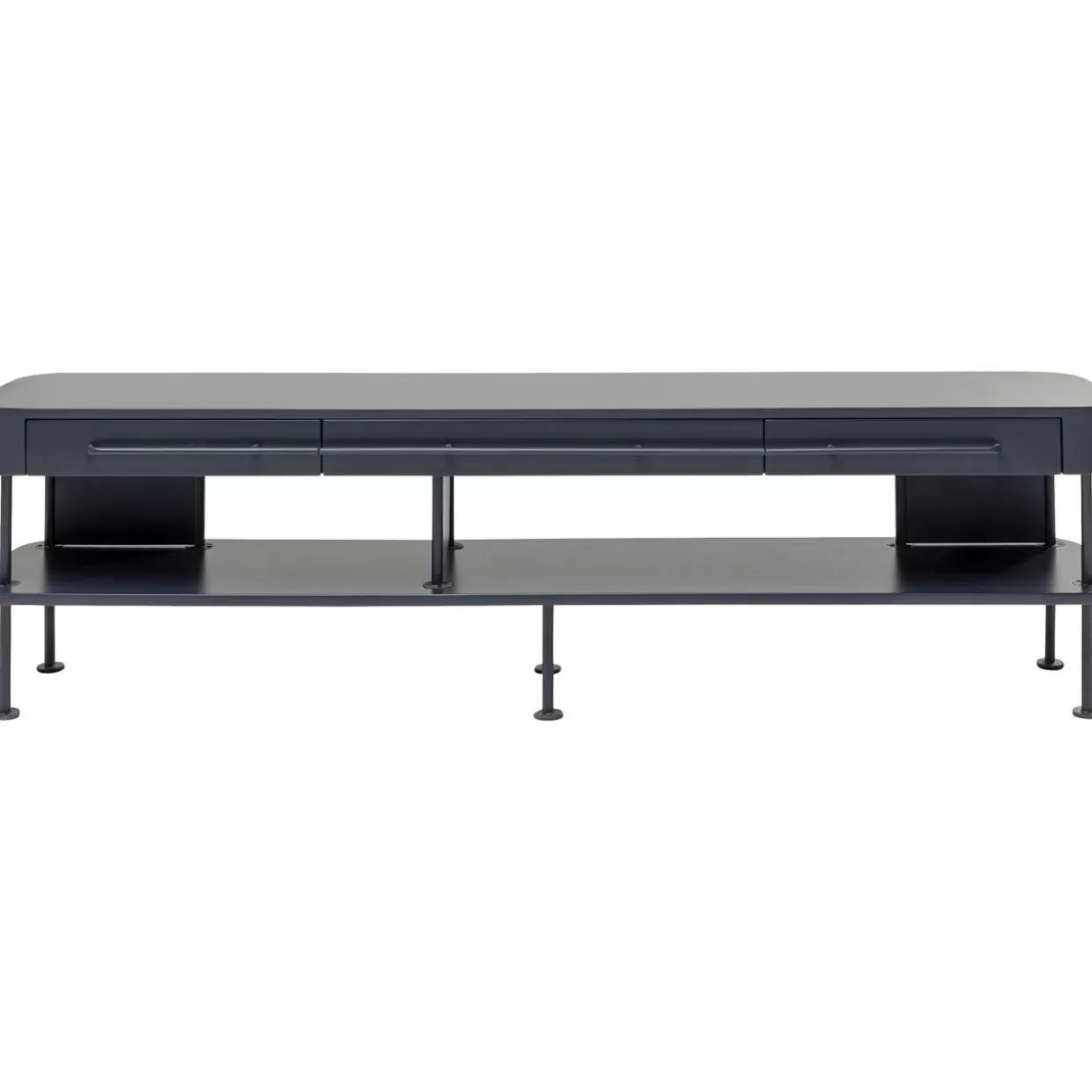 Crea spazio con stile - Comò e credenze moderne KARE Design, libreria TV Montieri in toni antracite 160x47 cm - Design funzionale per il tuo soggiorno