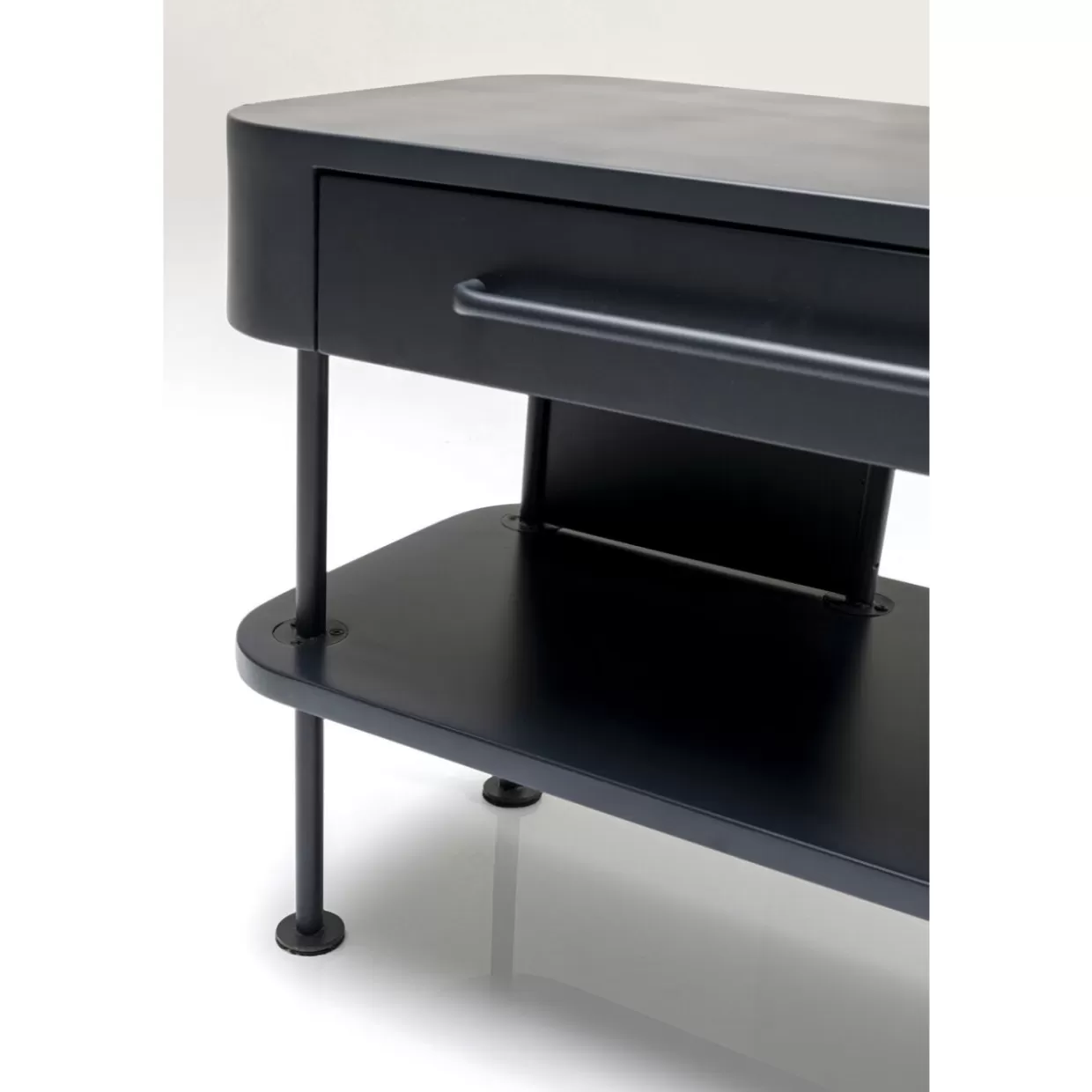 Crea spazio con stile - Comò e credenze moderne KARE Design, libreria TV Montieri in toni antracite 160x47 cm - Design funzionale per il tuo soggiorno