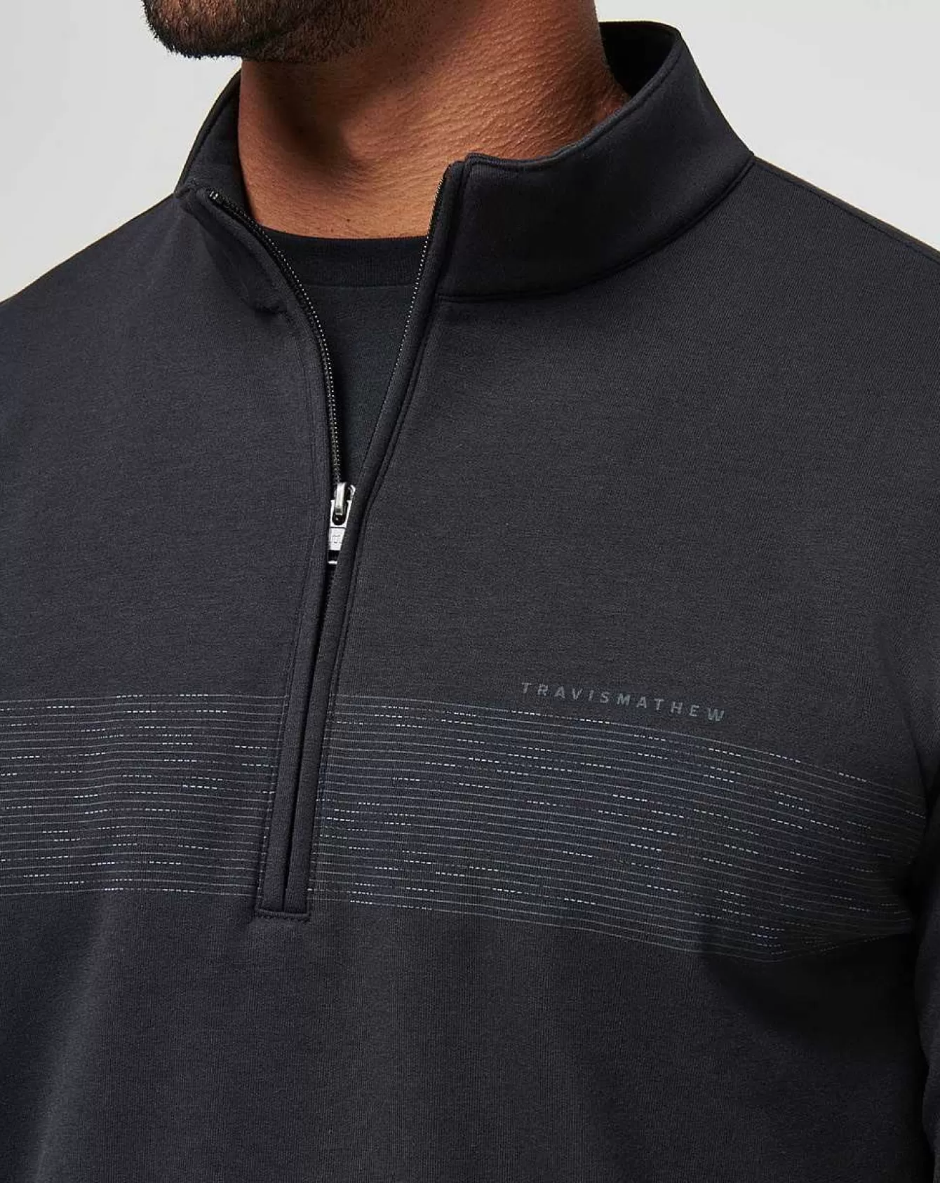 Maglione Sportivo con Zip a Quarti e Strisce Pettorali - Design Contemporaneo e Massima Funzionalità