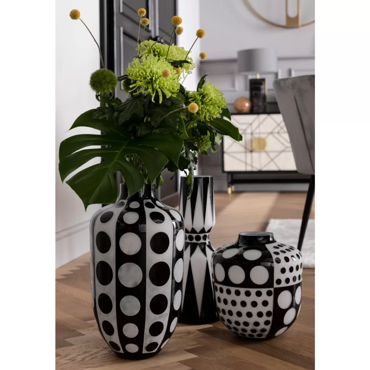 KARE Design Vaso Decorativo Brillante con Stile Contemporaneo, Altezza 45 cm