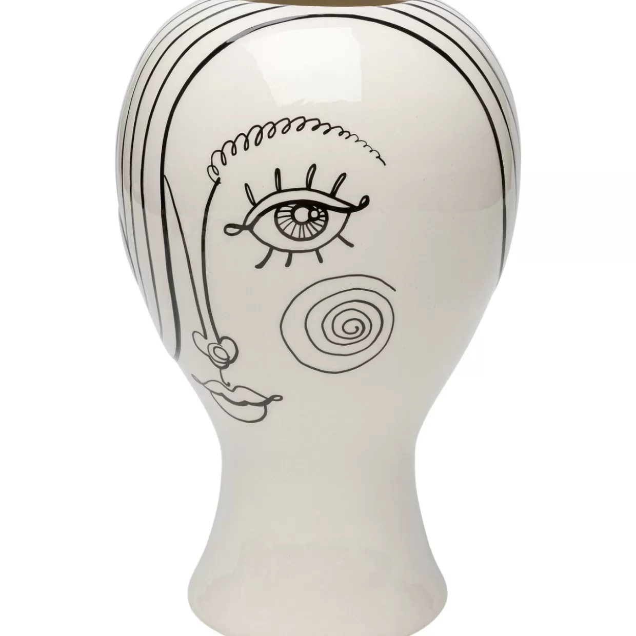 Vaso artistico Favola Lady - Creazione da collezione KARE Design, 30 cm per arredi eleganti