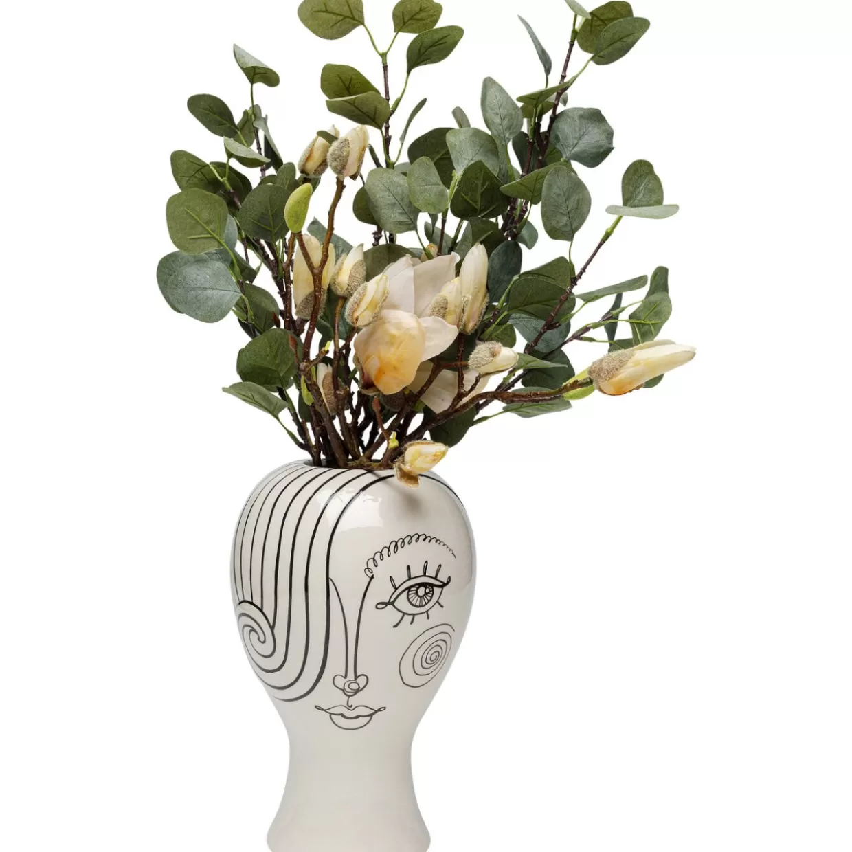 Vaso artistico Favola Lady - Creazione da collezione KARE Design, 30 cm per arredi eleganti