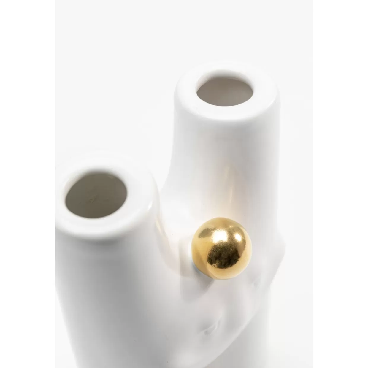 Vaso Decorativo Originale KARE Design con Denti Sorridenti - Complemento d'Arte Moderna H 16 cm, Ideale Regalo Creativo per la Casa